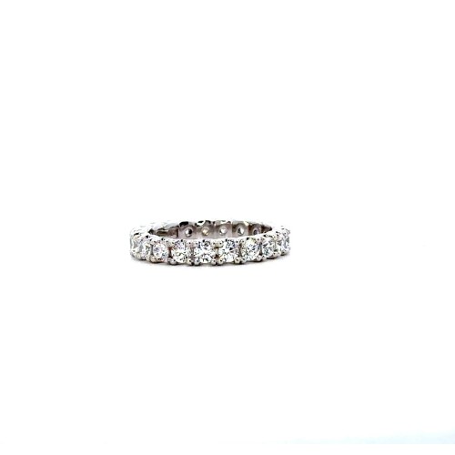 Veretta con Diamanti Naturali 1,81 ct in Oro Bianco 18 Carati