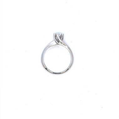 Anello con Diamante Naturale 0,25 ct in Oro Bianco