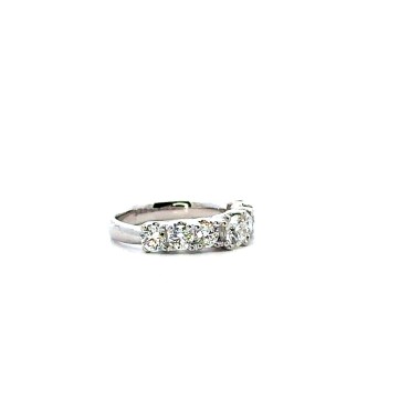 Anello Veretta con Diamante 0,40 ct GIA e Diamanti 1,71 ct