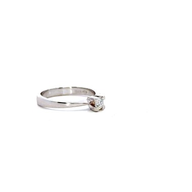 Anello Solitario con Diamante Naturale 0,23 ct