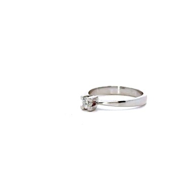 Anello Solitario con Diamante Naturale 0,23 ct