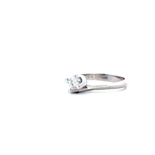 Anello Solitario Modello Valentino con Diamante Naturale 0,26 ct