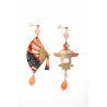 Lebole earring FUJIYAMA ARANCIO CHIARO