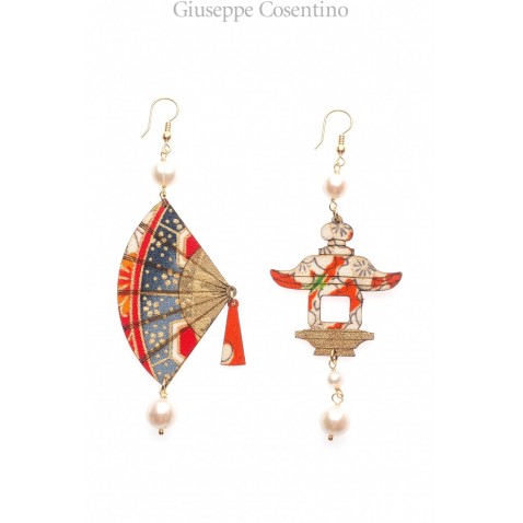 Lebole earring FUJIYAMA VENTAGLIO PICCOLO PERLA