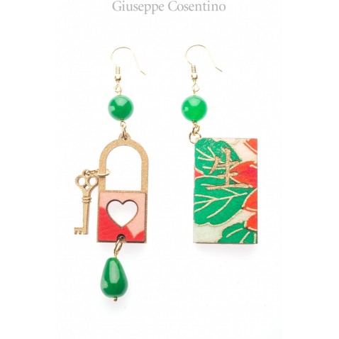 Lebole earring MURASAKI LADY GRANDE VERDE Lebole earring MURASAKI LADY GRANDE VERDE
