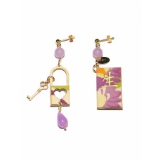 Lebole earring MURASAKI LADY PICCOLO VIOLA CHIARO