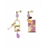 Lebole earring MURASAKI LADY PICCOLO VIOLA CHIARO