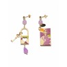 Lebole earring MURASAKI LADY PICCOLO VIOLA CHIARO