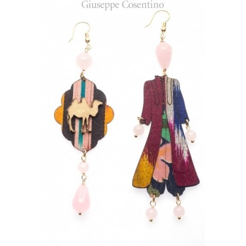 Lebole earring SAMARCANDA CAMMELLO ROSA