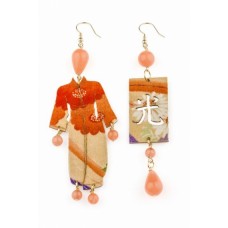 Lebole earring KIMONO ARANCIO GRANDE