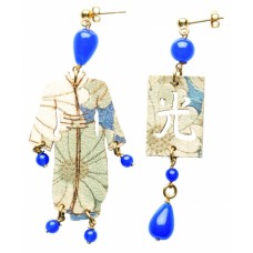 Lebole earring KIMONO AZZURRO PICCOLO