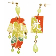 Lebole earring KIMONO VERDE ACIDO PICCOLO