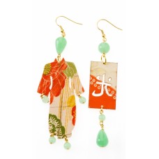 Lebole earring KIMONO VERDE GIADA GRANDE