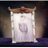 925 silver and wood hand engraved photo frame