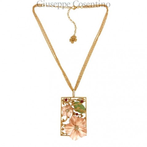 Misis  Necklace in gold plated silver CA07785RO