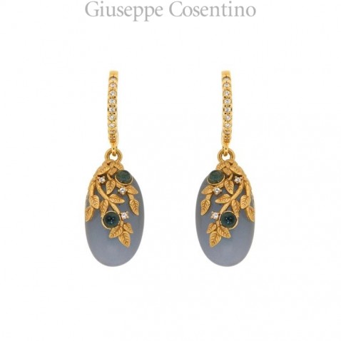 Misis Orecchini in argento placcato oro OR09090BL