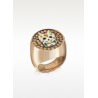 Azhar Silver pink ring with cubic zirconia