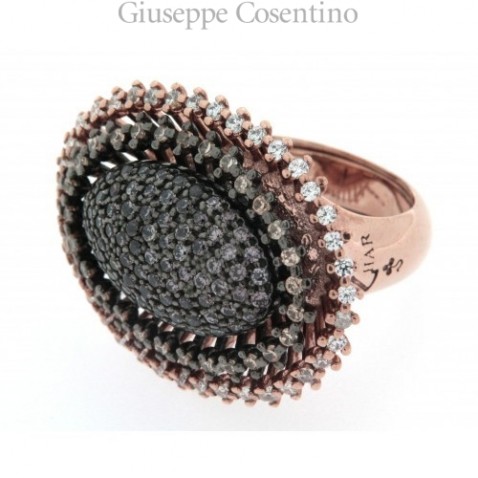 Azhar Silver pink ring with stones set Azhar Silver pink ring with stones set