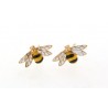 Maria Sole bee earrings 925 silver with enamel