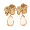 Maria Sole jewelry, silver earrings 925 golden drop of moonstone natural