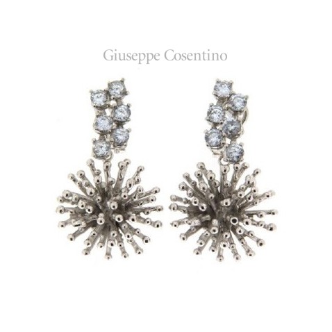 Maria Sole gioielli orecchini in argento 925 rodiato con zirconi Maria Sole gioielli orecchini in argento 925 rodiato con zirconi