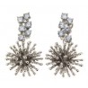 Maria Sole jewelry, silver earrings 925 Rhodium, with zircons