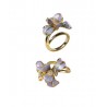 Misis Silver RING with orchids AN03092