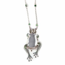 Ultima Edizione, frog pendant and pearl baroccha