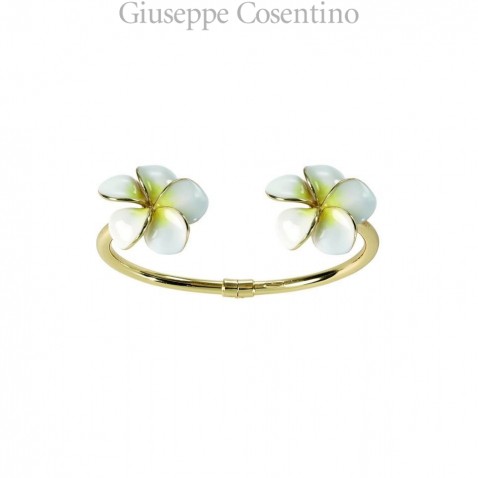 Misis bracciale in argento dorato con fiori BR07780BI