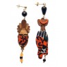 Lebole Africa earrings small orange