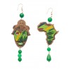 Lebole Africa earrings small green