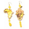 Lebole Africa earrings big yellow