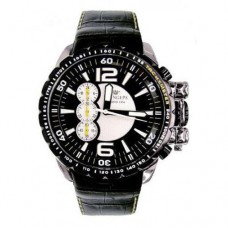 Orologio PRINGEPS da uomo Pilota cronografo oversize cassa acciaio con cinturino pelle.    COD: CR555