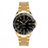 PRYNGEPS Men's watch only time Prestige rolled steel gold A1013 / L