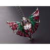 Cameo Italian, Butterfly Pendant 925 silver and enamels