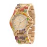 Orologio donna wewood.DATE FLOWER BEIGE