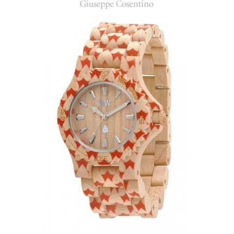 Orologio donna wewood.DATE HEART BEIGE