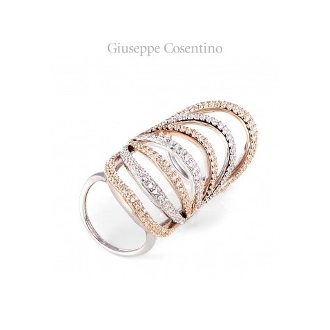 Anello snodato sottile bicolore rosè Reference: AA02220 Anello snodato sottile bicolore rosè Reference: AA02220