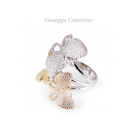 Ring butterfly tricolor Reference: AA02209 Ring butterfly tricolor Reference: AA02209